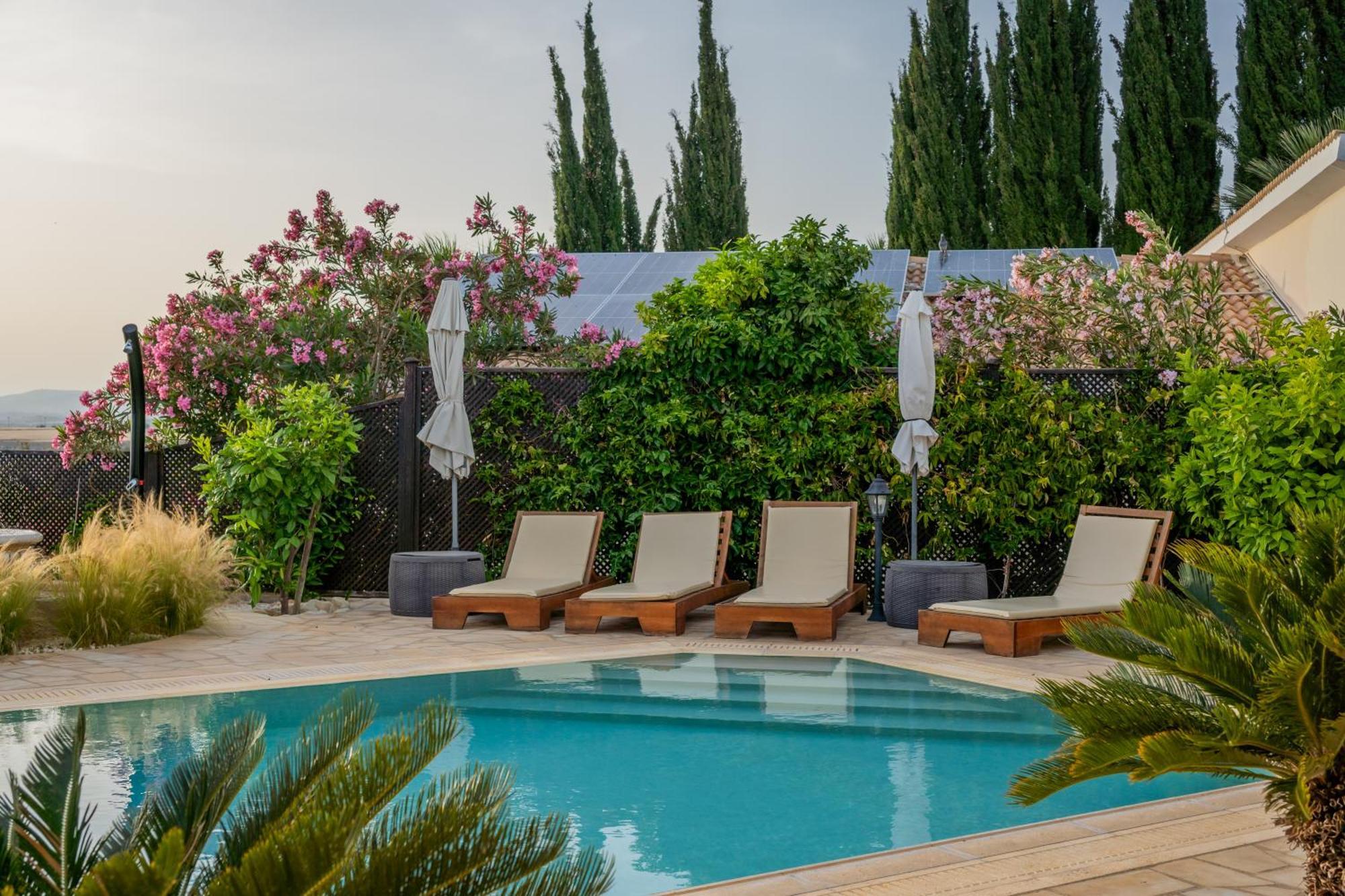 Villa Panorama - Stunning Views In Villa With Hot Tub, Pool, Garden Κούκλια Εξωτερικό φωτογραφία